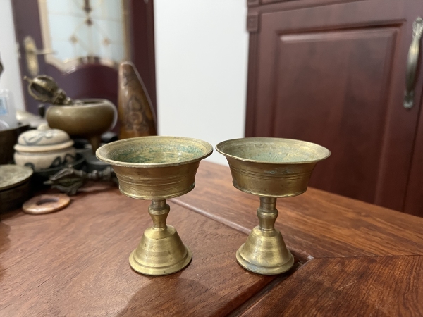 古玩杂项民国铜盏拍卖，当前价格199元