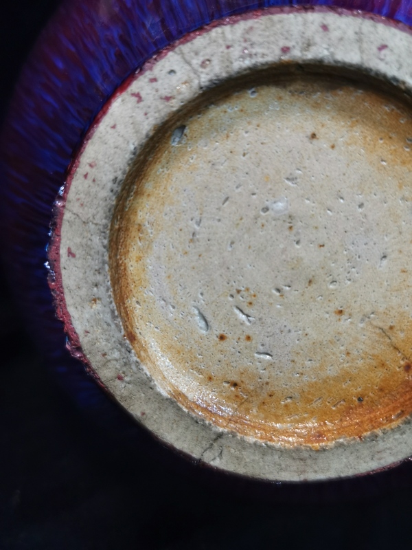 古玩陶瓷上世紀中期窯變紅釉荸薺瓶拍賣,當前價格9000元