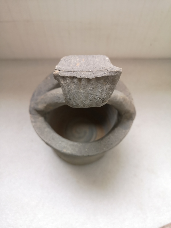 古玩陶瓷漢代灰陶井拍賣,當前價格678元