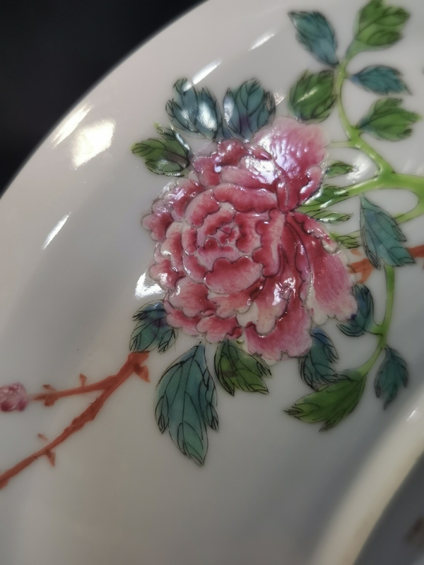 古玩陶瓷粉彩蓋盆拍賣,當前價格4000元
