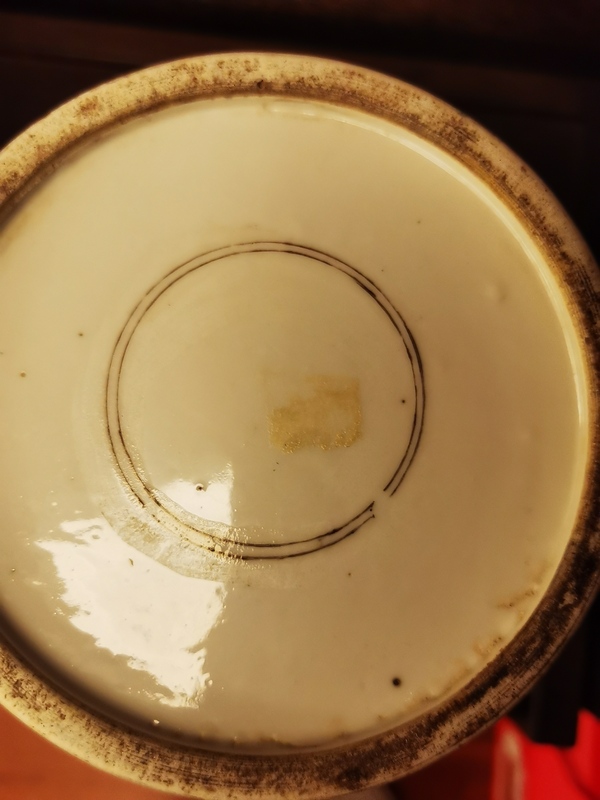 古玩陶瓷清晚期光緒五彩長亭送別棒槌瓶拍賣,當(dāng)前價(jià)格13000元
