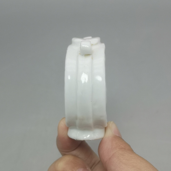 古玩陶瓷清晚菊花紋執壺型水滴 文房用品 硯滴拍賣,當前價格258元