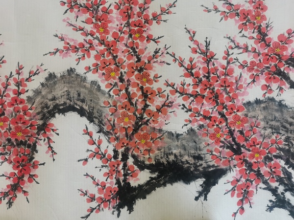 古玩字畫中國現代十大國畫家老中美協會員中央美院教授趙志田報春圖拍賣,當前價格6000元