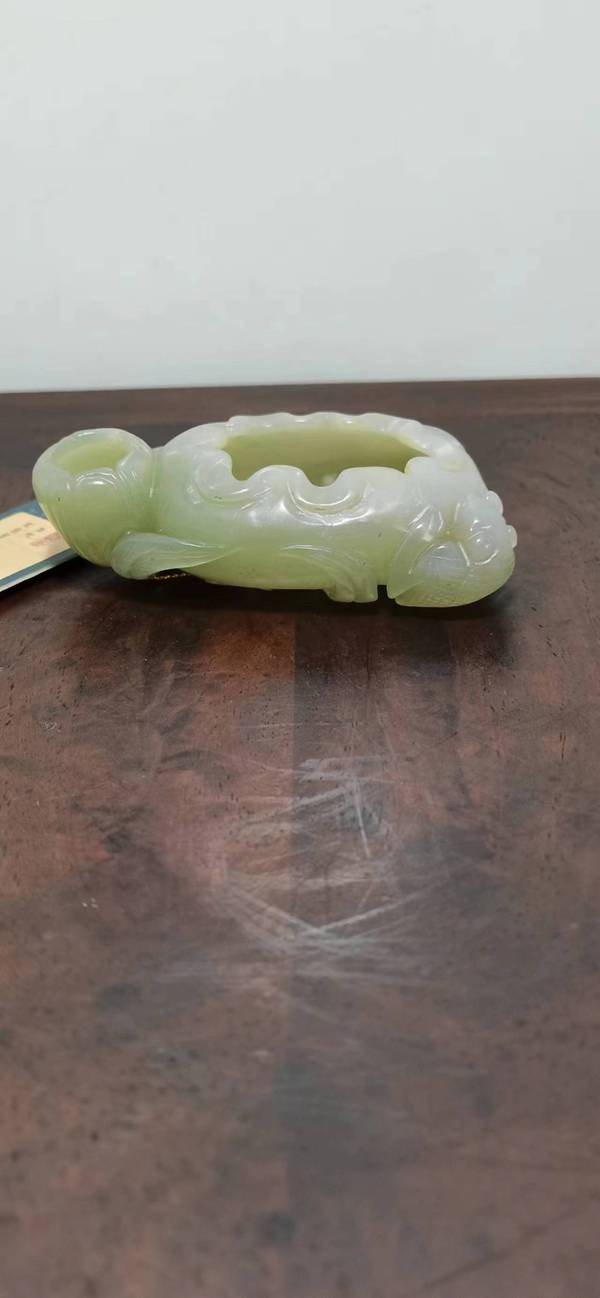 古玩玉器和田玉筆洗拍賣,當前價格1300元