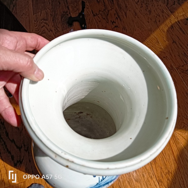 古玩陶瓷清中期山水大瓶拍賣,當前價格15000元