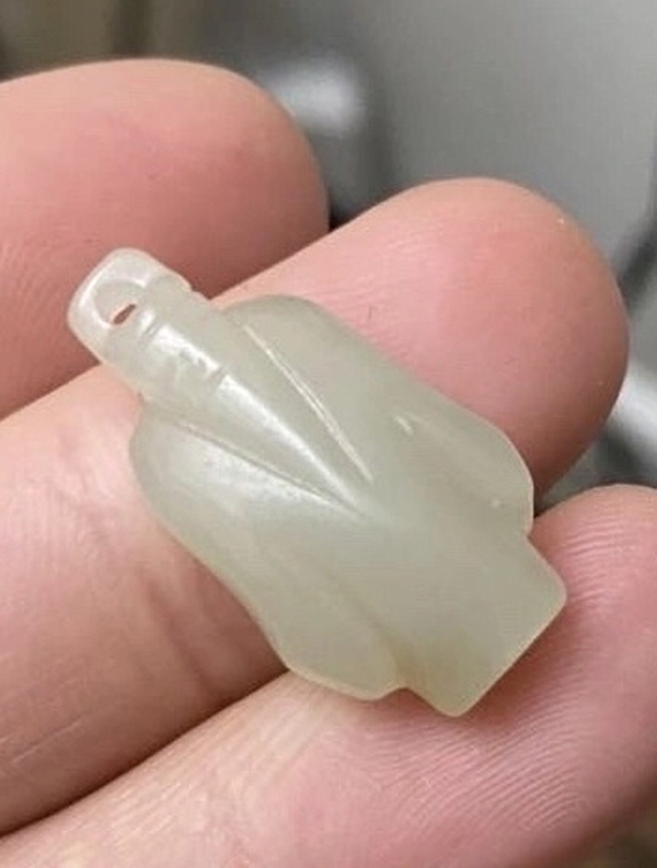 古玩玉器辟邪-翁仲-和田玉吊墜-佩戴-驅鬼拍賣,當前價格150元