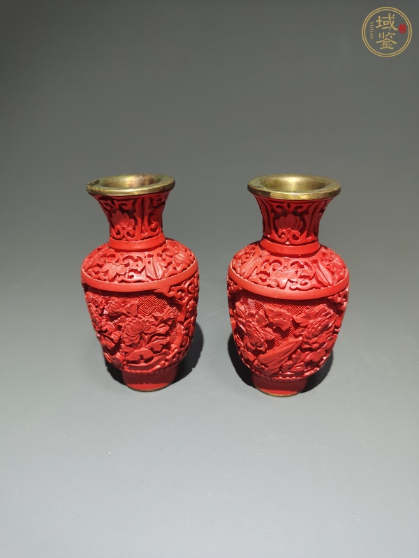 古玩杂项剔红瓶真品鉴赏图
