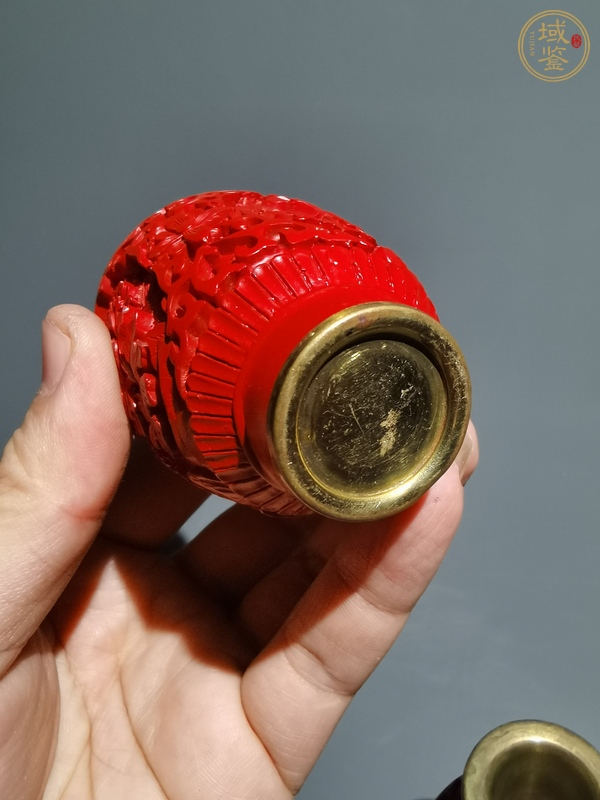 古玩杂项剔红瓶真品鉴赏图