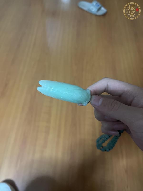 古玩玉器青白玉蝉真品鉴赏图