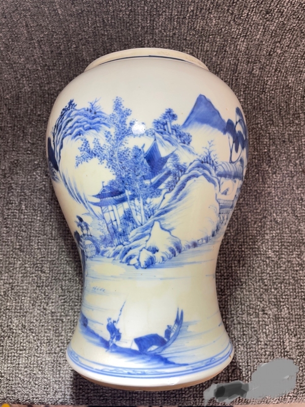 古玩陶瓷半截青花鳳尾尊拍賣,當前價格8800元
