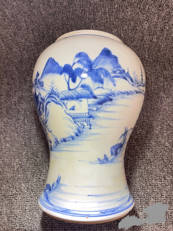 古玩陶瓷半截青花鳳尾尊拍賣,當前價格8800元