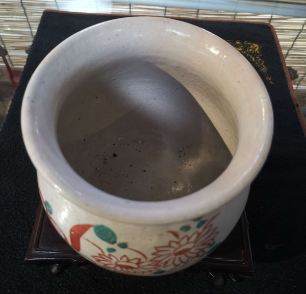 古玩陶瓷民國.紅綠彩花鳥紋罐拍賣,當(dāng)前價格496元