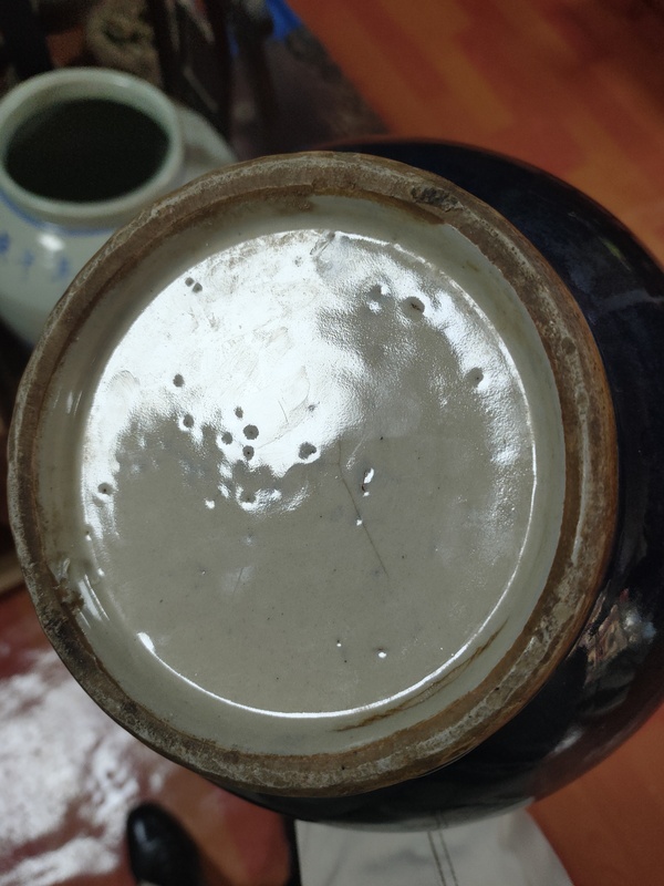 古玩陶瓷乾隆霽藍釉膽式瓶拍賣,當前價格5500元