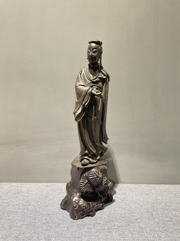 古玩转卖明代 铜吕祖造像拍卖，当前价格12888元