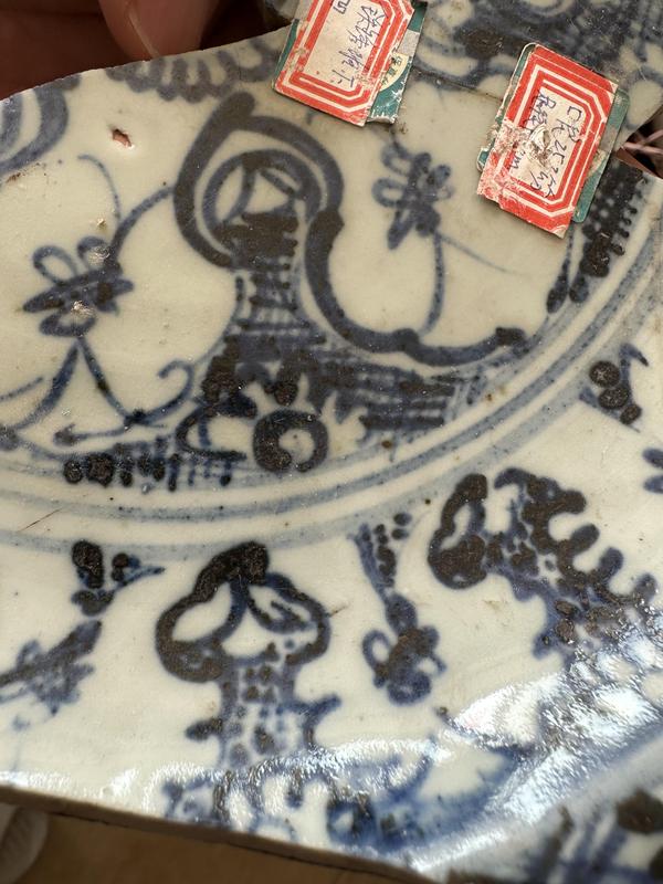 古玩陶瓷明朝空白期青花瓷片拍賣,當前價格12000元
