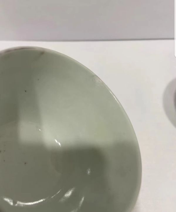 古玩陶瓷民國洪憲彩“若深珍藏”款青花粉彩杯拍賣,當前價格3800元