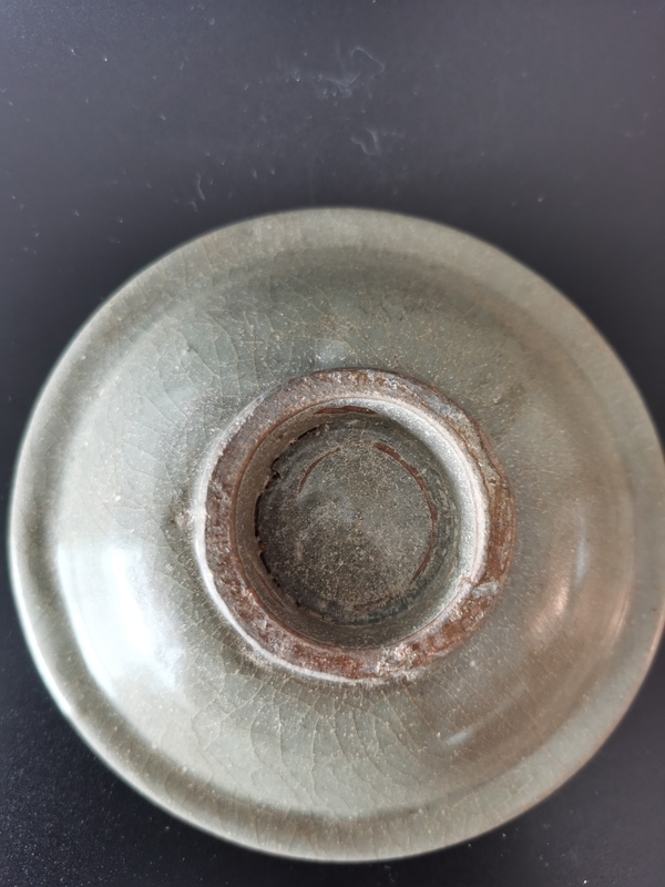 古玩陶瓷元代?龍泉窯青釉折沿洗拍賣,當前價格2000元