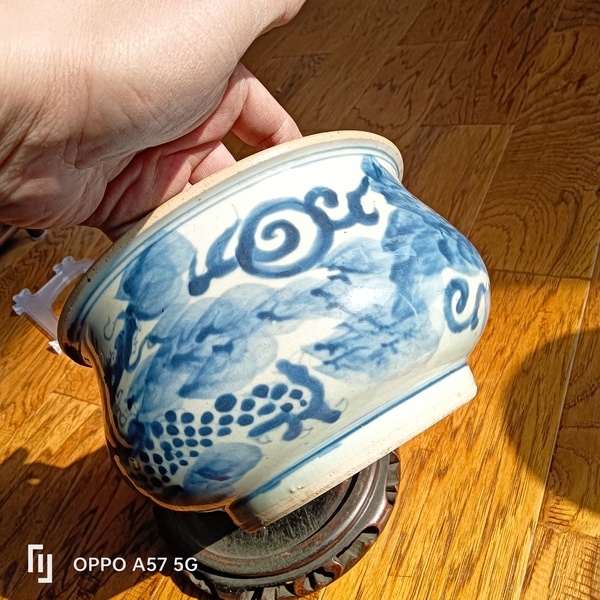 古玩陶瓷順治青花龍紋香爐拍賣,當前價格30000元
