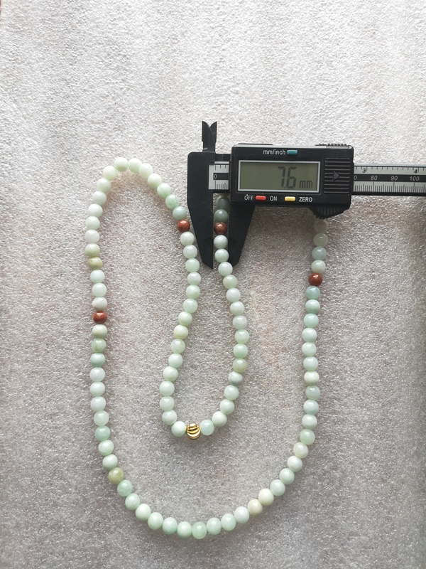 古玩玉器翡翠項鏈拍賣,當前價格198元