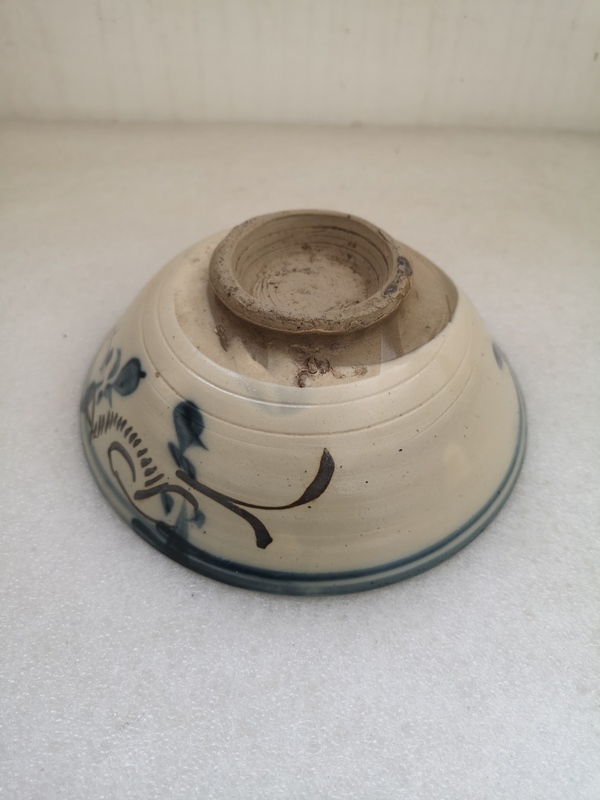 古玩陶瓷晚清磁州窯碗拍賣,當前價格350元