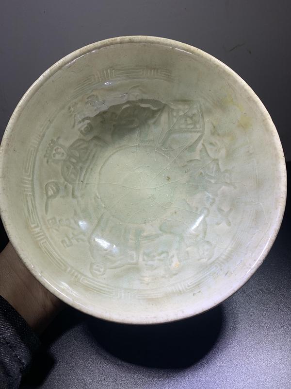 古玩陶瓷明:龍泉青釉碗拍賣,當前價格3600元