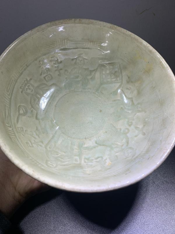 古玩陶瓷明:龍泉青釉碗拍賣,當前價格3600元