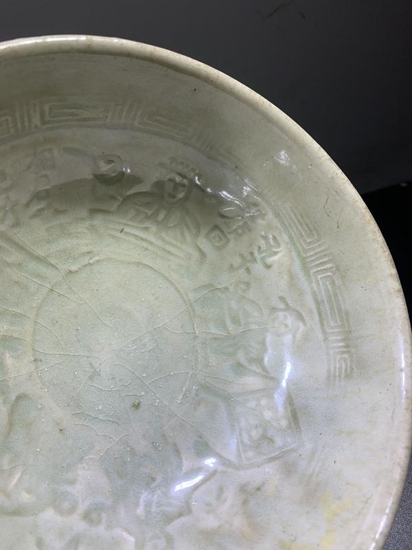 古玩陶瓷明:龍泉青釉碗拍賣,當前價格3600元