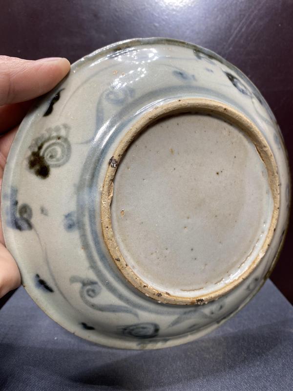 古玩陶瓷青花獅子繡球圖盤拍賣,當前價格2280元