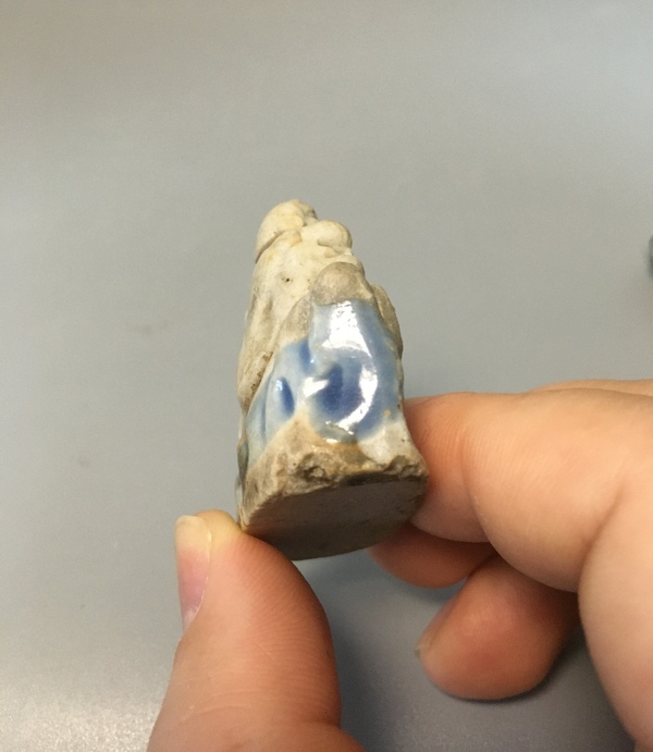 古玩陶瓷清代?精品和合二仙瓷塑拍賣,當前價格996元