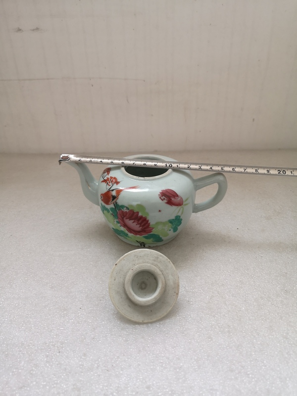 古玩陶瓷花鳥紋執壺拍賣,當前價格980元