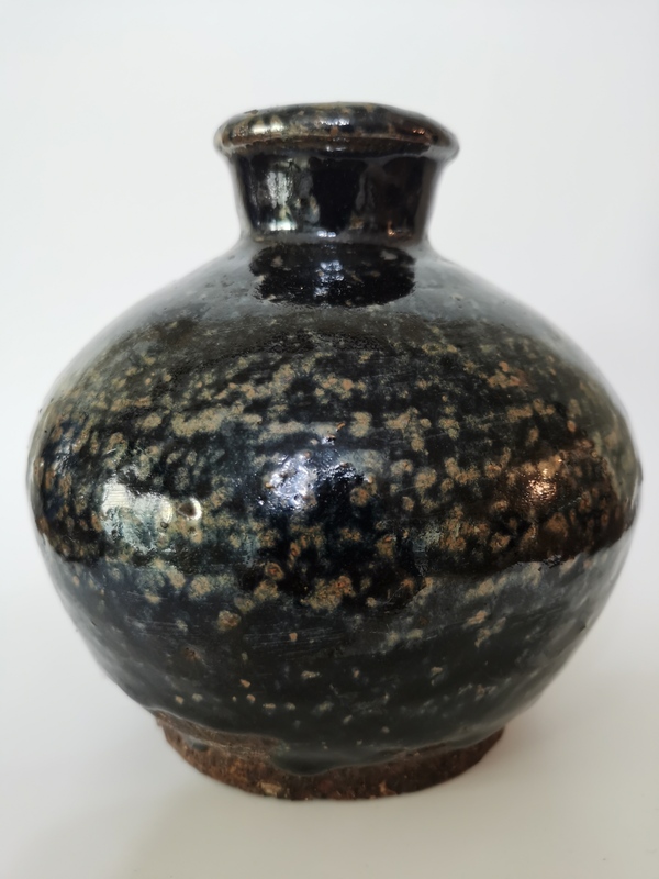 古玩陶瓷明代?窯變鐵銹花嘟嚕瓶拍賣,當(dāng)前價(jià)格2500元