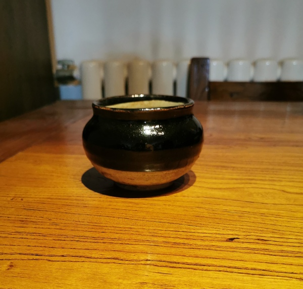 古玩陶瓷元代?磁州窯黑釉茶入拍賣，當前價格996元
