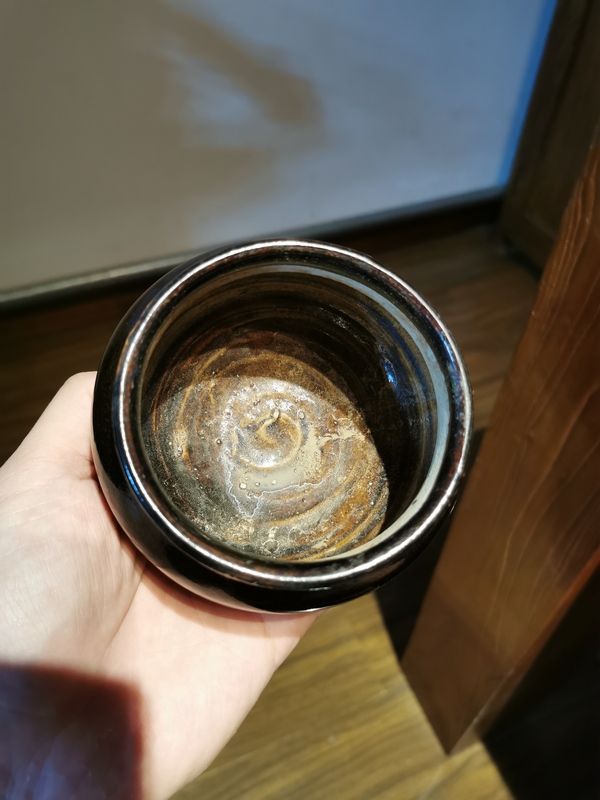古玩陶瓷元代?磁州窯黑釉茶入拍賣，當前價格996元