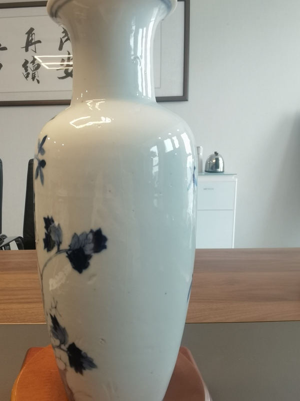 古玩陶瓷王步青花花鳥紋瓶拍賣,當前價格7699元