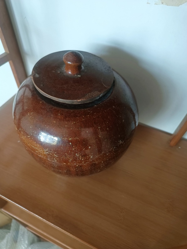 古玩陶瓷晚清民國鈞紅釉蓋罐拍賣,當前價格680元