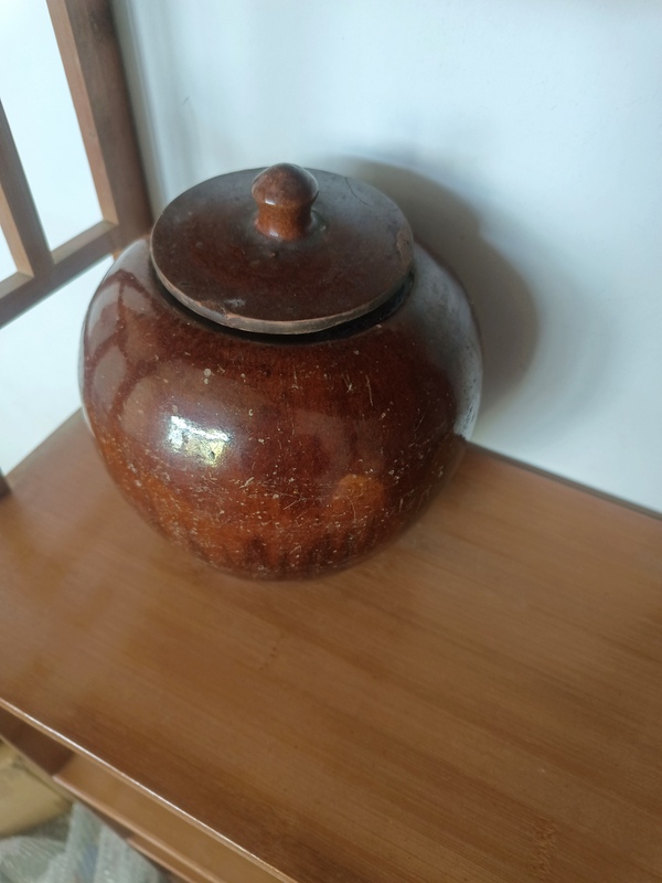 古玩陶瓷晚清民國鈞紅釉蓋罐拍賣,當前價格680元