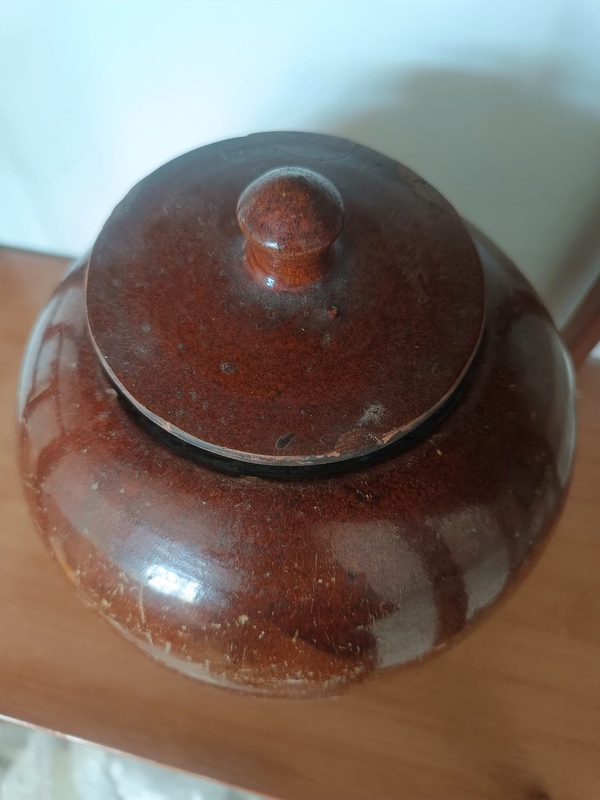 古玩陶瓷晚清民國鈞紅釉蓋罐拍賣,當前價格680元