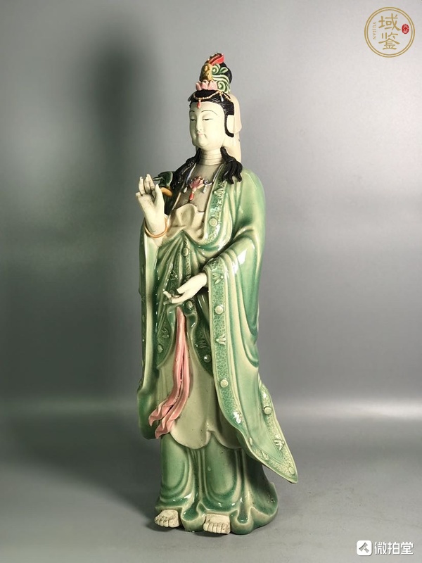 古玩陶瓷观音塑像真品鉴赏图