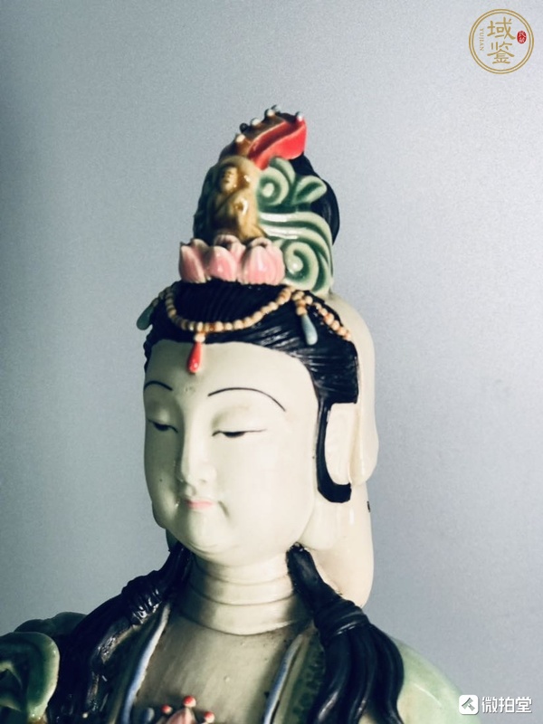 古玩陶瓷观音塑像真品鉴赏图