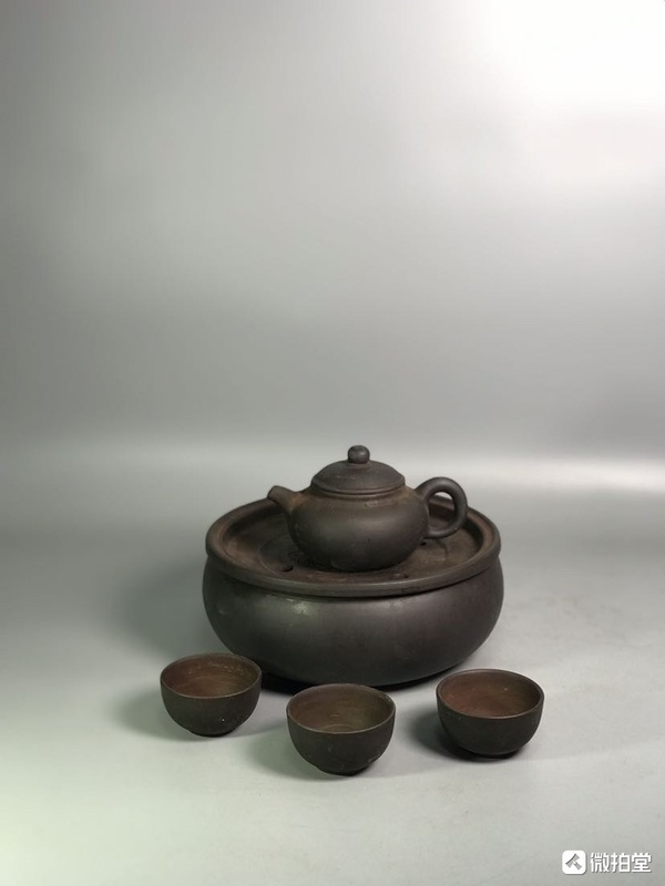 古玩雜項(xiàng)紫砂茶具一套拍賣，當(dāng)前價(jià)格298元