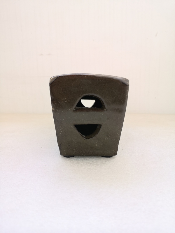 古玩陶瓷明末清初茶葉末釉銀錠瓷枕拍賣,當前價格850元