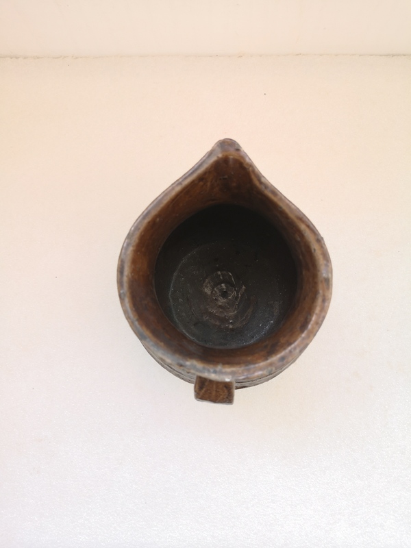 古玩陶瓷醬釉印花鳥紋花澆拍賣,當前價格680元