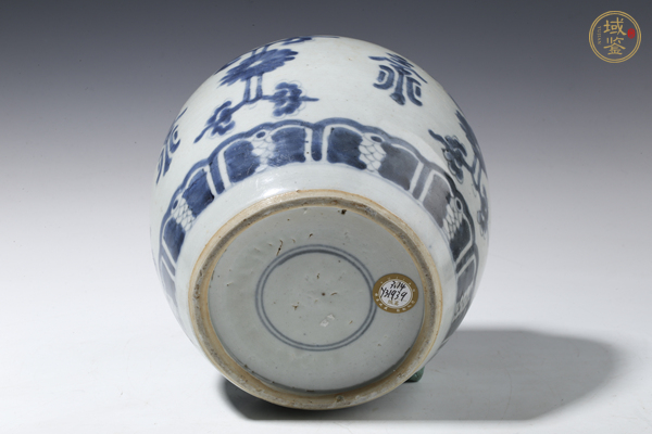 古玩陶瓷康熙·青花花間壽字紋罐真品鑒賞圖