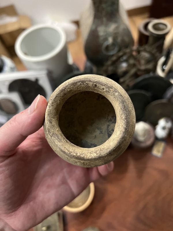 古玩陶瓷宋代水盂拍賣,當前價格199元