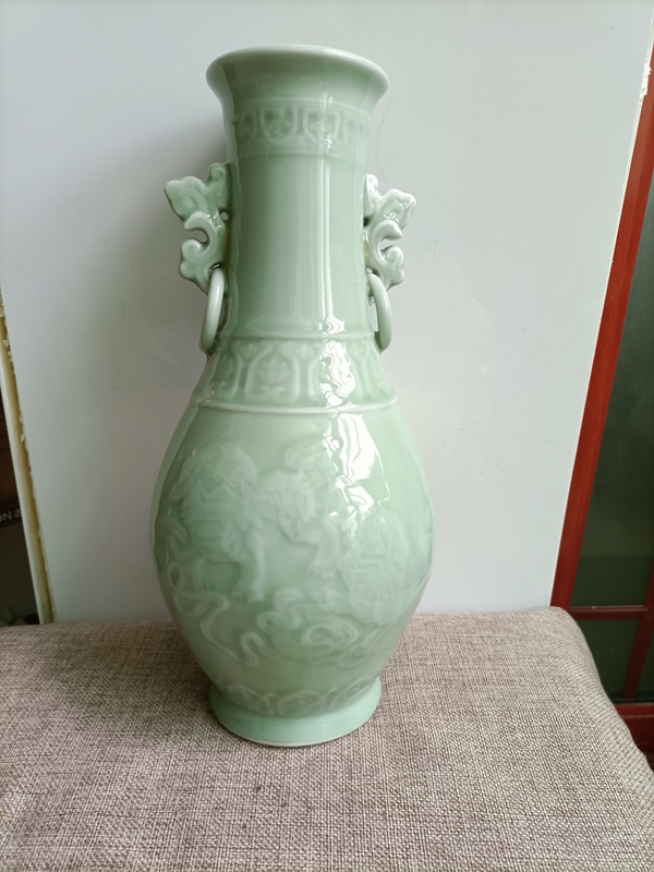 古玩陶瓷青釉瓶拍賣,當前價格788元