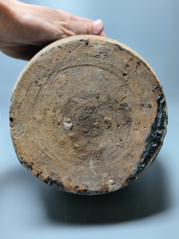 古玩陶瓷清代?磁州窯黑釉罐拍賣,當前價格299元