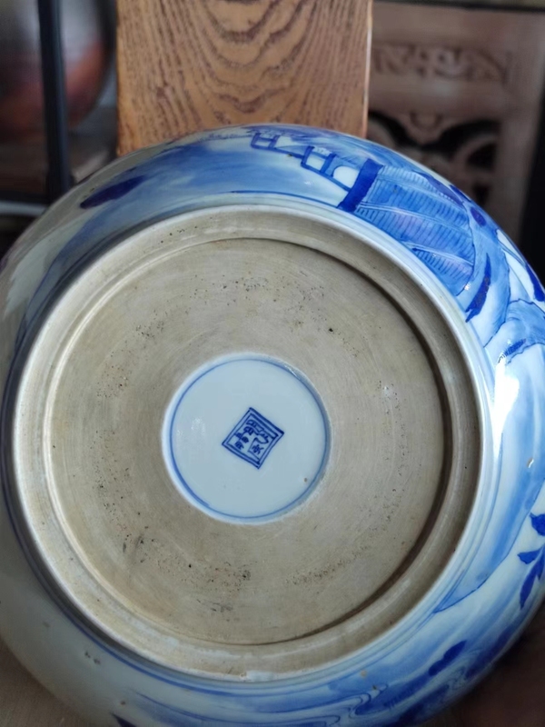古玩陶瓷(精品貢碗)晚清花卉紋青花香櫞拍賣,當(dāng)前價(jià)格2888元
