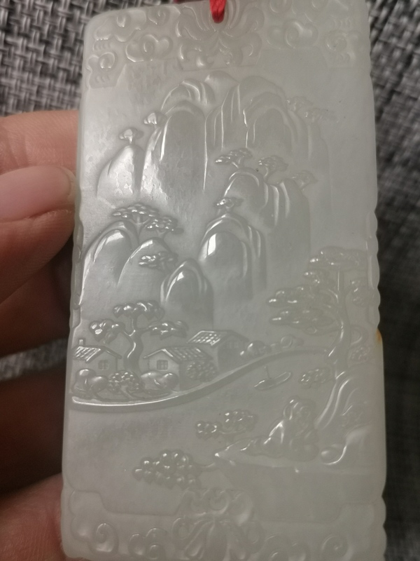 古玩玉器玉牌子拍賣(mài),當(dāng)前價(jià)格2222元