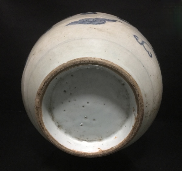 古玩陶瓷明晚期:青花四系壺拍賣，當(dāng)前價格18000元