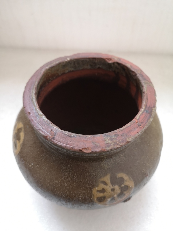古玩陶瓷清代綠釉罐拍賣,當前價格580元